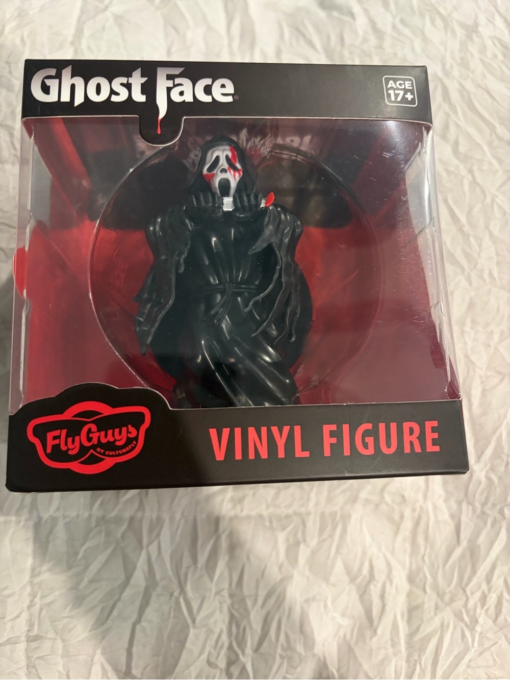 Ghost Face Vinyl Figure by FlyGuys - Black & Red